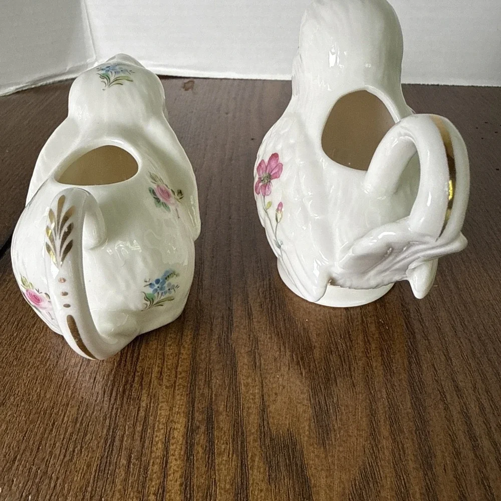 Grace's Teaware Porcelain Creamers Bunny & Bird Dainty For English Tea Time